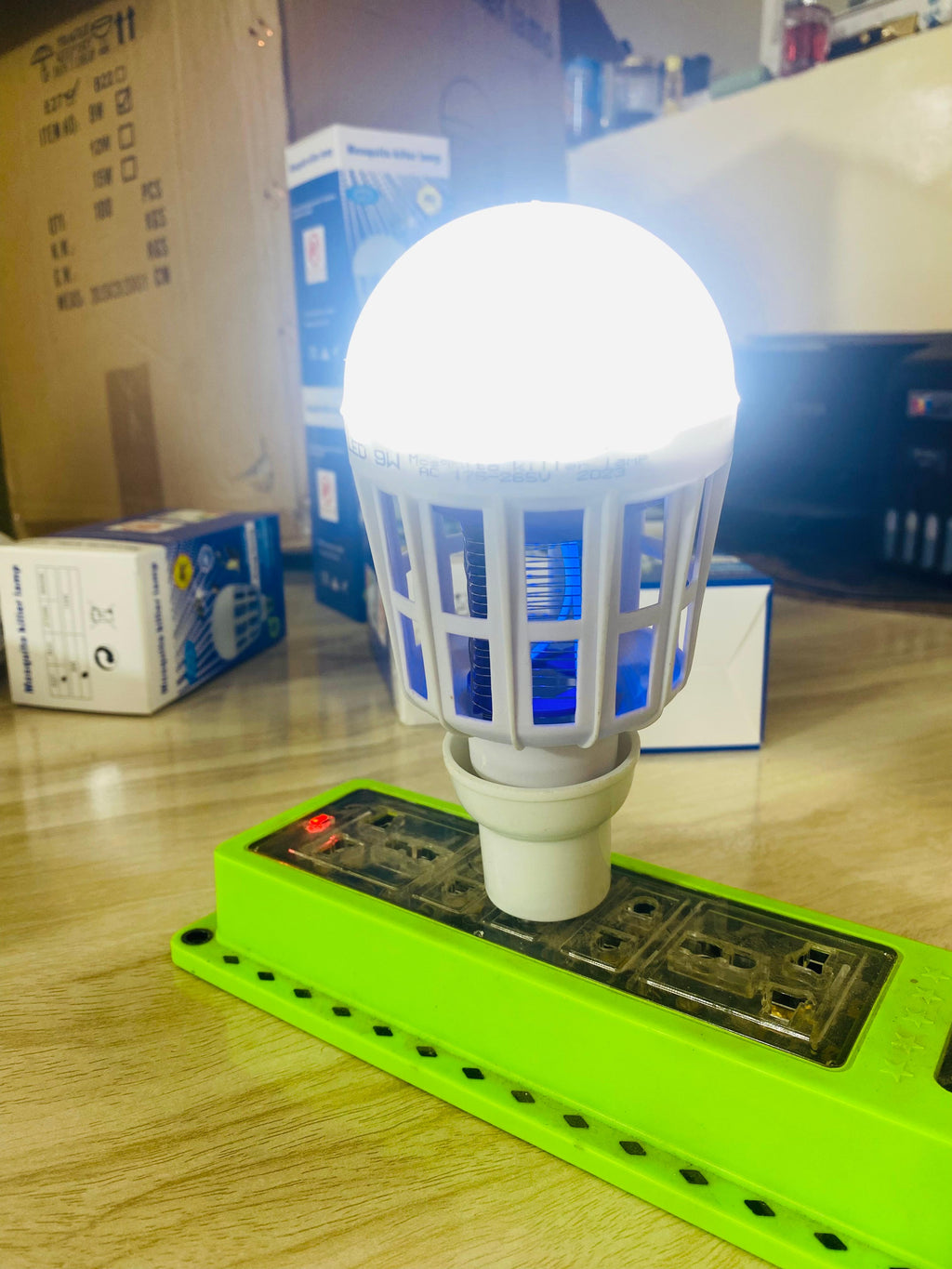 2-In-1 LED Mosquito Killer Lamp 9W With Bright LED Lighting Integrated Electric Mosquito Zapper Energy Saving And Long Life For Indoor Use